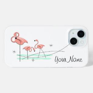 Flamingo Ocean Trio "Name" iPhone Fall Case-Mate iPhone Hülle