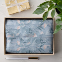 Flamingo Orchid Tropical Pattern Blue ID868