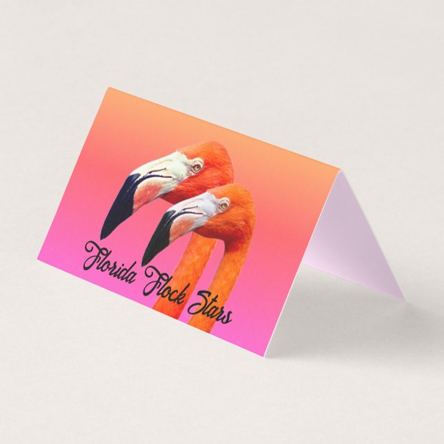"Flamingo-Paar"  (Vorderseite)