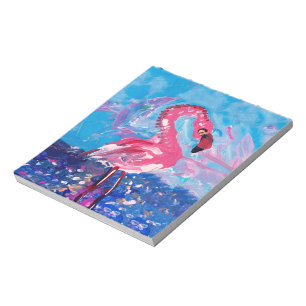 Flamingo Painting Notizblock