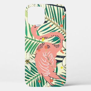 Flamingo Palm Blätter: Tropisch Vintag Case-Mate iPhone Hülle