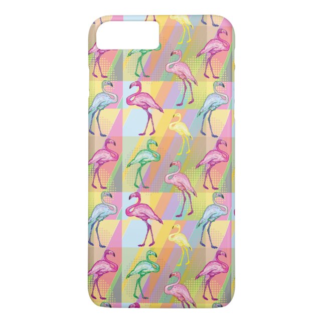 Flamingo-Parade Case-Mate iPhone Hülle (Rückseite)