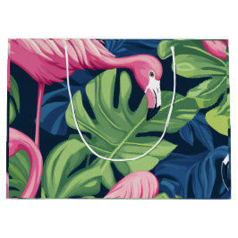 Flamingo Paradise Gift Bag" Große Geschenktüte