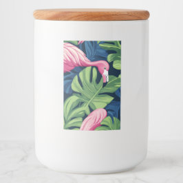 Flamingo Paradise Jar Lebensmitteletikett