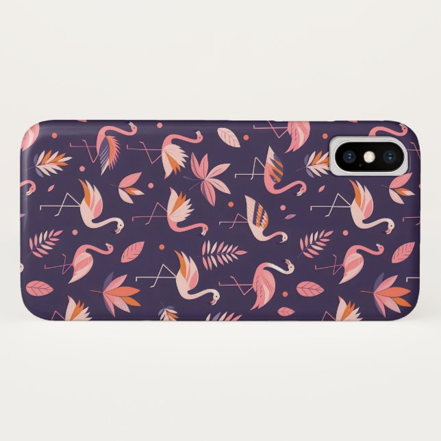 Flamingo Paradise Pattern Case-Mate iPhone Hülle (Rückseite (Horizontal))