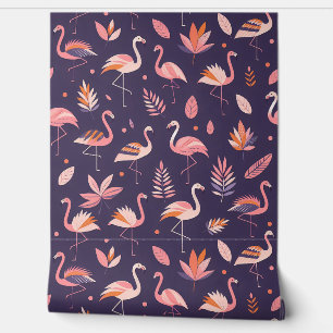 Flamingo Paradise Pattern Tapete