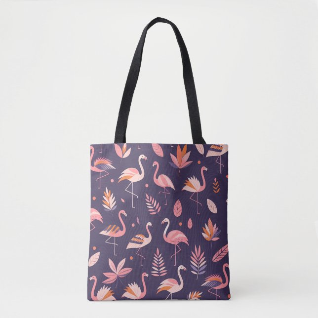 Flamingo Paradise Pattern Tasche (Vorderseite)