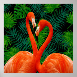 Flamingo Paradise Poster