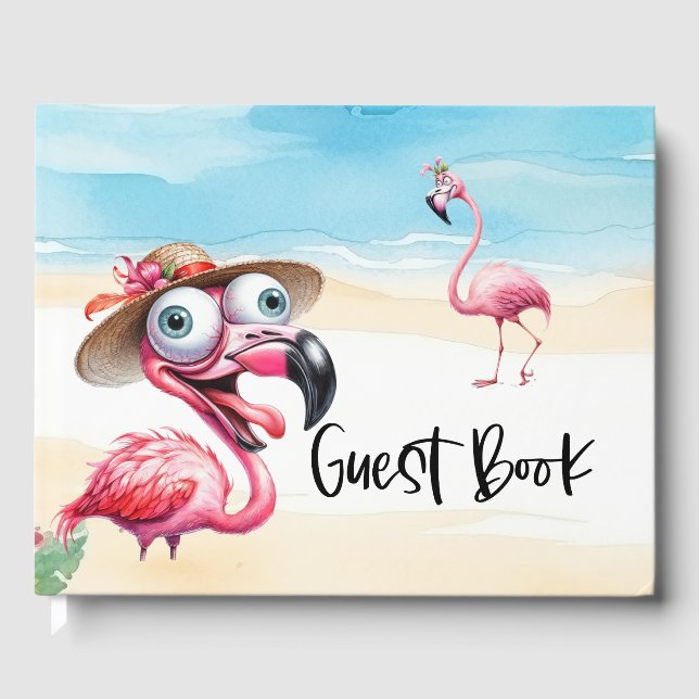 Flamingo Paradise Vacation Gästebuch (Vorderseite)