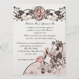 Flamingo Paradise Wedding Einladung