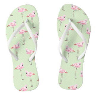 FLAMINGO PARK MINT Slim Strap FlipFlops Thongs
