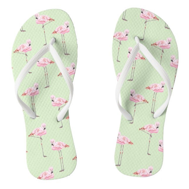 FLAMINGO PARK MINT Slim Strap FlipFlops Thongs (Fußbett)