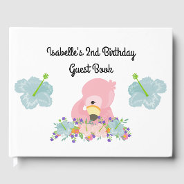 Flamingo Party Guest Book Gästebuch