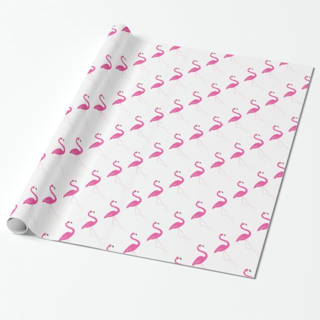 Flamingo Party Pink Wrapping Paper Geschenkpapier (Ungerollt)