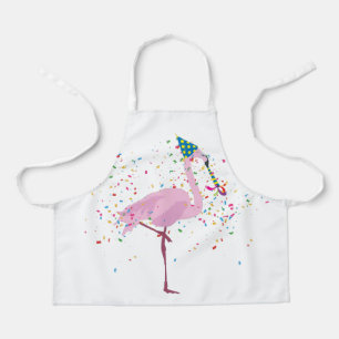 Flamingo Partying - Tiere mit Party Schürze