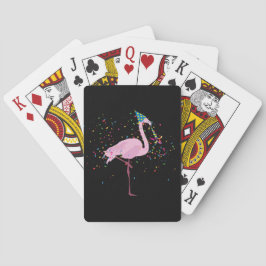 Flamingo Partying - Tiere mit Party Spielkarten