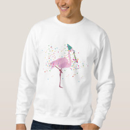 Flamingo Partying - Tiere mit Party Sweatshirt