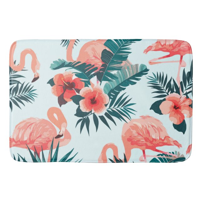 Flamingo Pattern Badematte (Vorderseite)