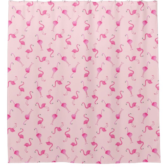 Flamingo Pattern Duschvorhang (Vorderseite)
