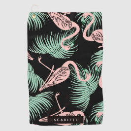 Flamingo Pattern Golfhandtuch