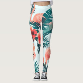 Flamingo Pattern Leggings