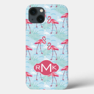 Flamingo Pattern Monogramm Case-Mate iPhone Hülle