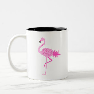 Flamingo Pineaple Zweifarbige Tasse
