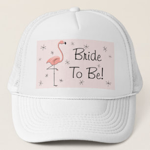 Flamingo Pink 'Bride To Be'! LKW-Hutrosa Truckerkappe
