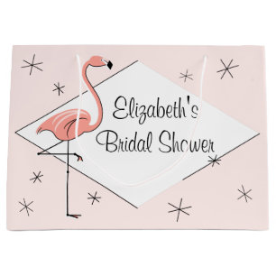 Flamingo Pink Diamant Brautparty Geschenktasche gr Große Geschenktüte