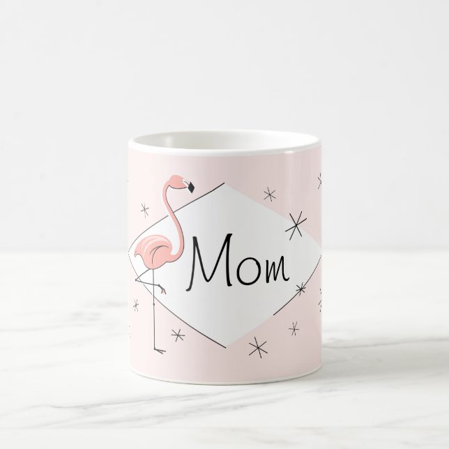 Flamingo Pink Diamond Mama Tasse (Mittel)