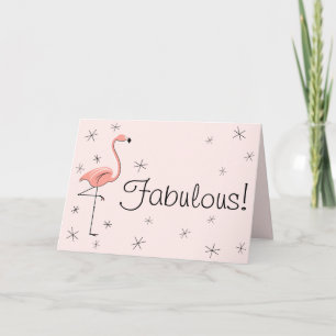 Flamingo Pink Fabulous Grüße Karte! Karte