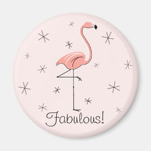 Flamingo Pink Fabulous Magnet