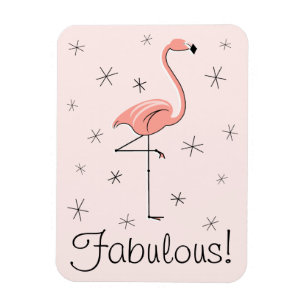Flamingo Pink Fabulous Magnet flexibel