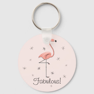 Flamingo Pink "Fabulous" Schlüsselkette! Schlüsselanhänger