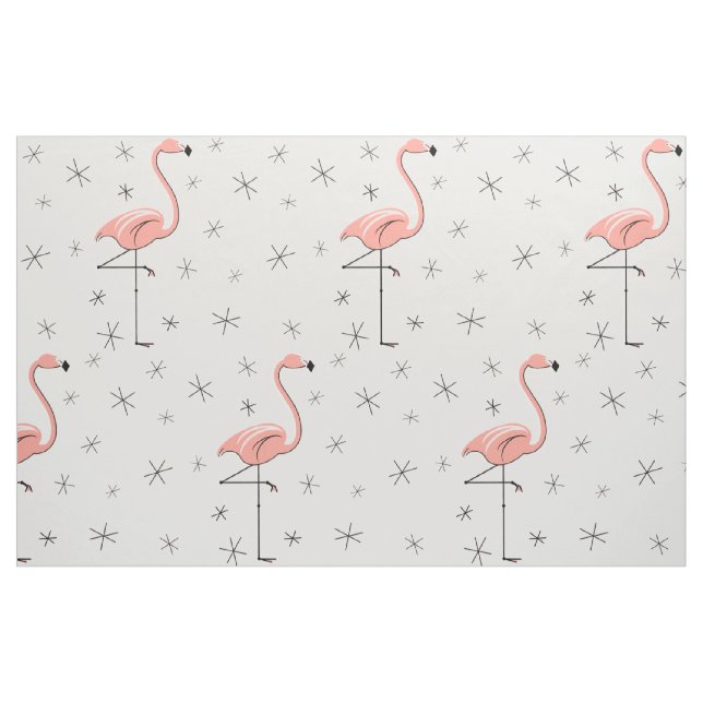 Flamingo Pink große Muster Stoff (Fat Quarter (45,7 x 55,9 cm))