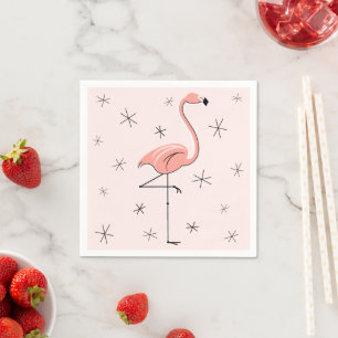 Flamingo Pink Papierservietten