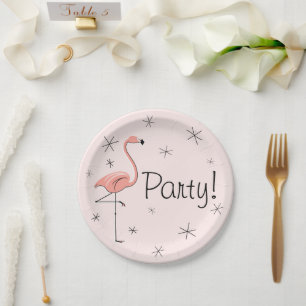 Flamingo Pink Party! Pappteller