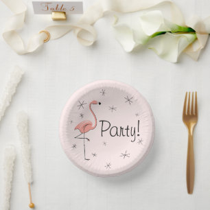 Flamingo Pink Party! Pappteller