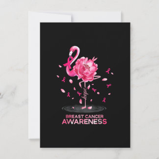 Flamingo Pink Ribbon Brustkrebs Bewusstsein Einladung