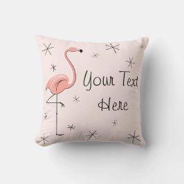 Flamingo Pink 'Text'-Wurfkissen Kissen