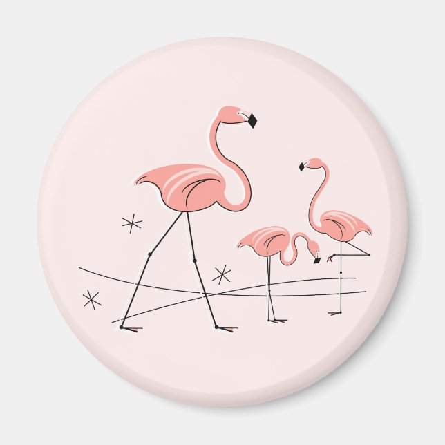 Flamingo Pink Trio 2 Magnet (Vorne)
