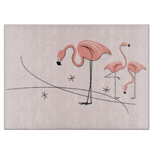 Flamingo Pink Trio 3 Schnittpappe Schneidebrett