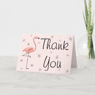 Flamingo Pink Vielen Dank Sie Grüße Karte