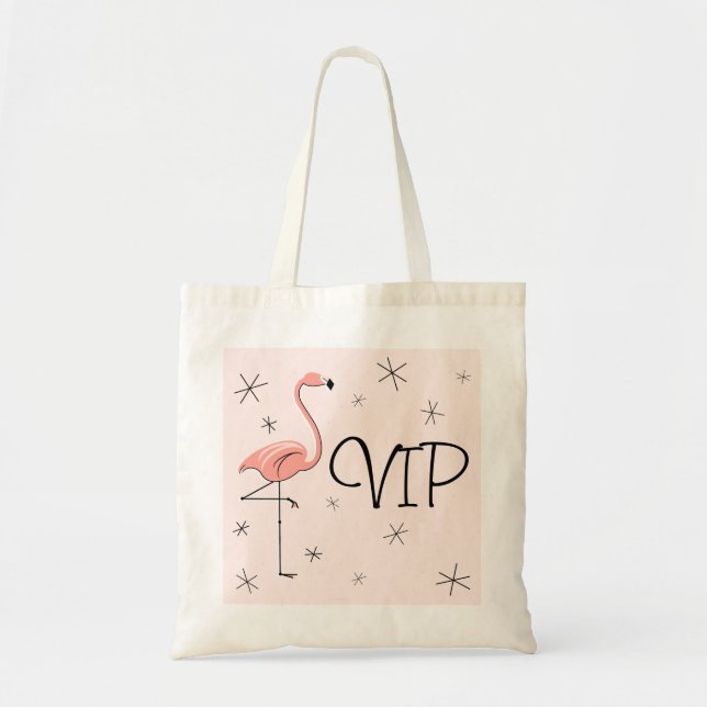 Flamingo Pink 'VIP' Totasche Tragetasche (Vorne)