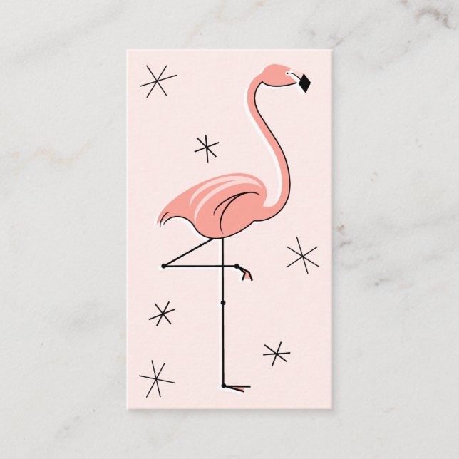 Flamingo Pink Visitenkarte (Vorderseite)