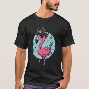 Flamingo-Piratenhut Lustiges Tierkostüm Männer Fra T-Shirt