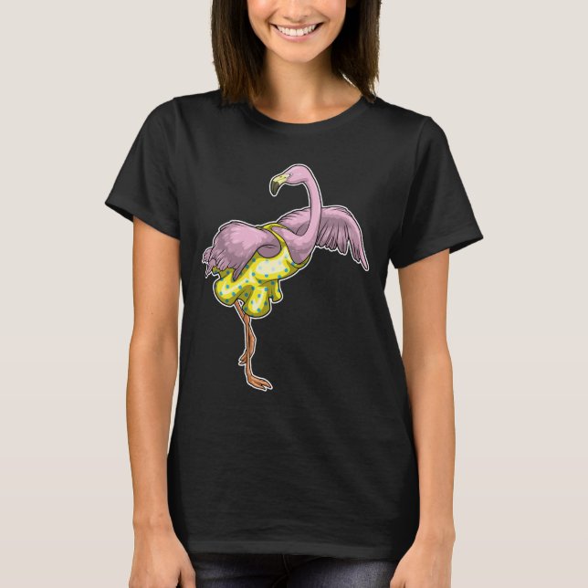 Flamingo Polka Dots Dress T-Shirt (Vorderseite)