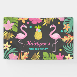Flamingo-Pool-Party-Fahnen-tropisches Banner