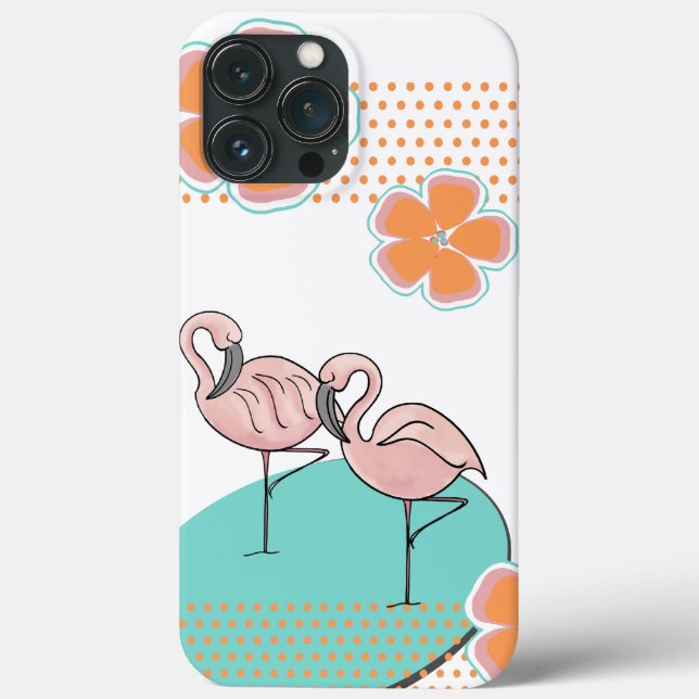 Flamingo Poolside Case-Mate iPhone Hülle (Rückseite)
