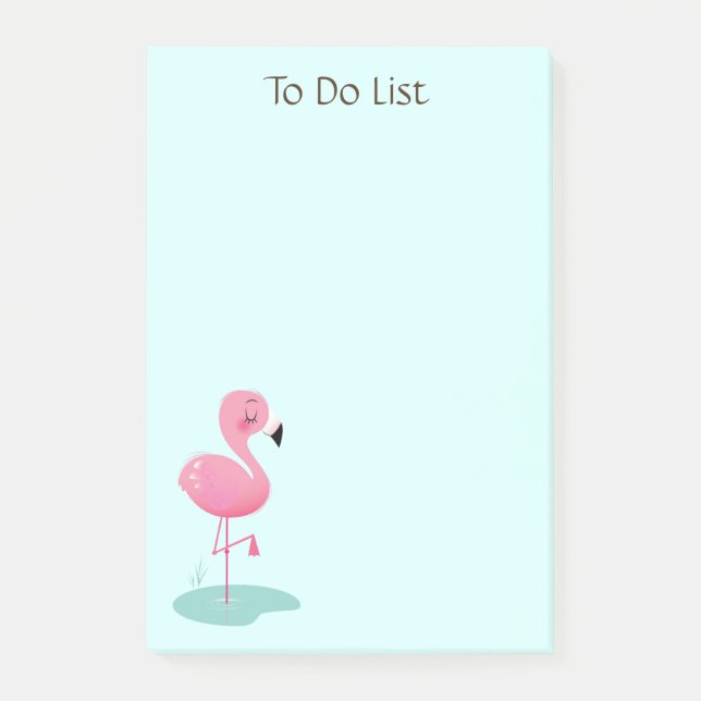 Flamingo Post-it Notes Post-it Klebezettel (Vorderseite)